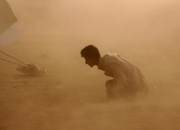 Intense dust storms frequently hit western Iranian provinces, particularly Khuzestan.