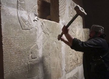 In spring of 2015, IS terrorists systematically destroyed Nimrud.