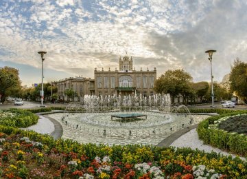 Sa'at Tower also known as Tabriz Municipality Palace is the city hall and main office of the municipal government of Tabriz.