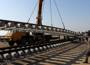 Iran to Break Rail-Track Laying Record 