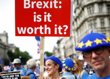 The survey found that 51% of voters expect British economy to be worse off as a result of Brexit, up from 39% in June 2016.