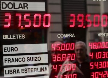 Argentina, reeling from its worst currency crisis in 17 years, has seen the peso falling more than 60% this year.