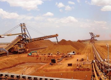Chinese ironworks are increasingly  using Australian ore, which has  a high iron content.