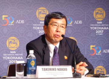 Takehiko Nakao says ADB will continue to prioritize the needs of the poorest and the most fragile countries, including small island countries in the Pacific.