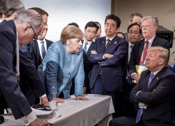 Nothing could better explain the chaotic state of the world’s richest economies better than this picture taken on Saturday at the G7 summit in Canada.  US President Donald Trump’s hubris and disregard for the economic concerns of other leaders is conspicuous. 