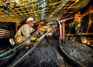 Mining production surged 15.5%  year on year in March.