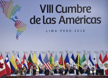 The Summit of the Americas was held in Lima April 13-14.