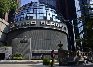 The Mexican Stock Exchange in Mexico City
