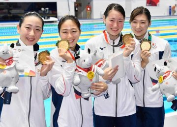 Japan swimmers have won half of the nation’s  overall 104 medals.