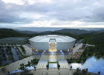 The opening ceremony venue for the Pyeongchang winter Olympics in 2018