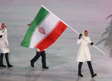 Samaneh Beyrami-Baher was Iran’s flag bearer at the opening of Winter Olympics in Pyeongchang, South Korea.