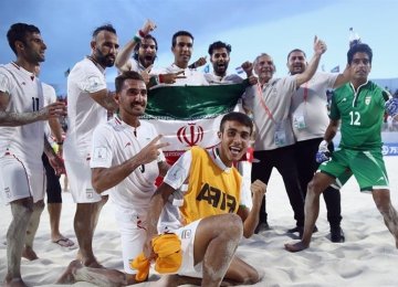 Iran national soccer beach team