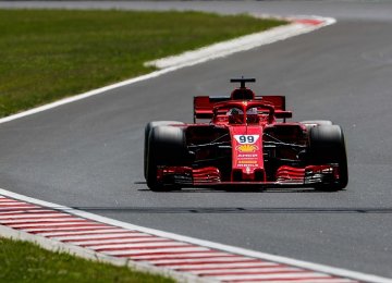 Ferrari’s Giovinazzi Tops F1 Test in Hungary