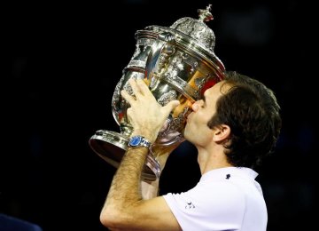 Roger Federer won ATP  cup in Basel