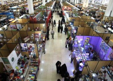 A view of last year’s edition of the book fair at Shahr-e-Aftab in southern Tehran 