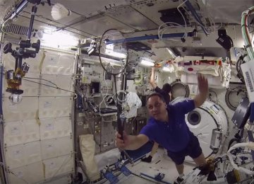 ISS Hosts First Interstellar Badminton Game 
