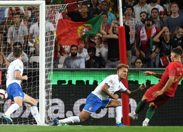 Andre Silva scored the winning goal for Portugal. 