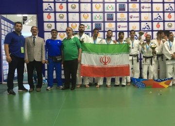 Iranian judo fighters in Turkey