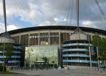 Etihad Stadium in Manchester, home to Manchester City club