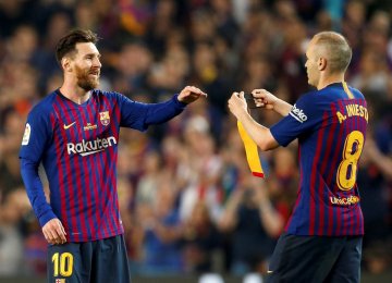 Lionel Messi Is Heir to Iniesta’s Legacy