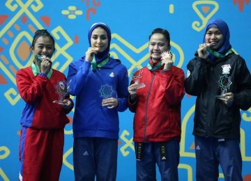 Salahshouri Wins Gold  at AIMAG Taekwondo