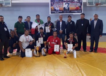 Iranian workers’ wrestling team