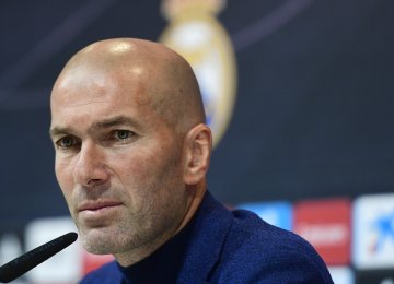  Zinedine Zidane at the press conference
