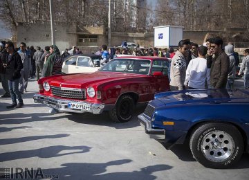Classic Cars on Show in Shiraz