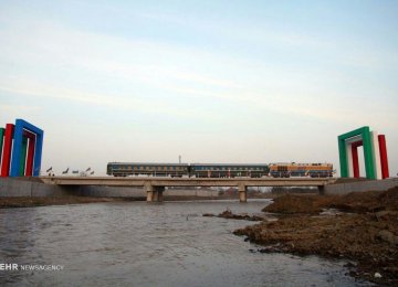 Astara-Astara railroad runs 8 kilometers in Azerbaijan up to the border from where it extends 2 km to Iran’s port city of Astara