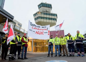 The strike in Berlin’s airports started on Friday morning.