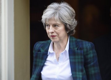 Prime Minister Theresa May leaves Downing Street  in London, ahead of her speech on Brexit.