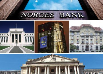 The Norges Bank, Fed, BoE, ECB and SNB collectively set borrowing costs for more than a third of the world economy.