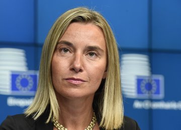 EU’s Mogherini Prepares for Successor Next Year