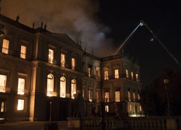 Raging Fire Tears Through Prized Rio Museum