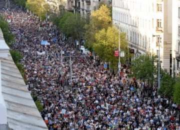 Thousands Turn Out for New Protests in Hungary