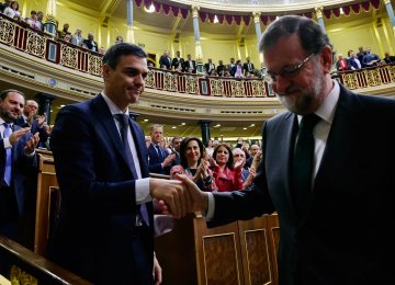 Socialist Sanchez Becomes Spain’s Prime Minister