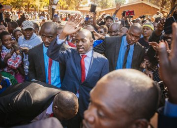 Nelson Chamisa on July 30