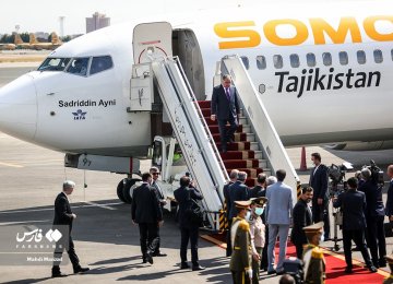 Tajik President in Tehran 