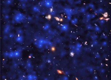 Telescope Captures Invisible Blue-Velvet Glow of Deep Space
