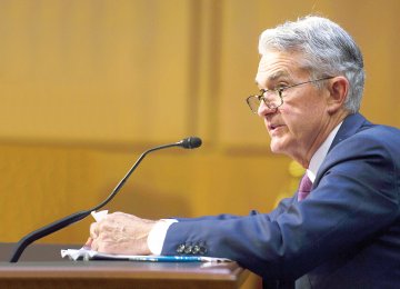 Federal Reserve Board Chairman Jerome Powell speaks during a hearing before the Senate Banking, Housing and Urban Affairs Committee.