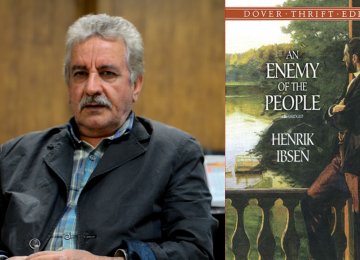 The play directed by Ali Pouyan is based on ‘An Enemy of the People,’ a drama written in 1882  by Norwegian playwright Henrik Ibsen. 