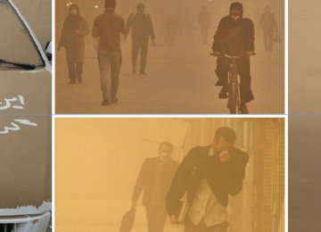 Dust storms have created havoc in the south and southwestern provinces for extended periods.