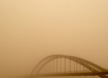 Dust storms had reduced the field of vision in Ahvaz to a mere 50 meters. (File Photo)