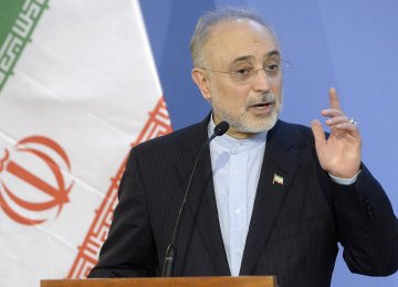 The nuclear chief Ali Akbar Salehi says Iran believes in JCPOA and is committed to it.