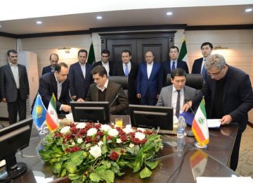 KTZ Express and Islamic Republic of Iran Shipping Lines have signed an agreement to establish a joint enterprise in Tehran on Feb. 7.