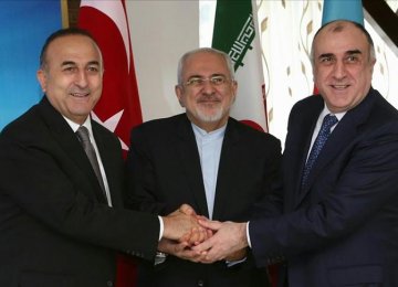 Iran, Turkish, Azeri FMs to Meet in Baku