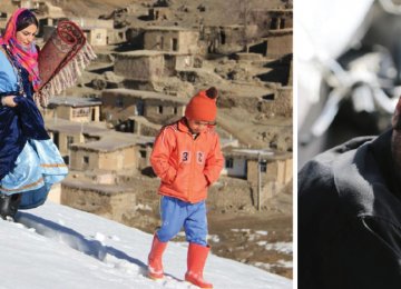 Navid Mohammadzadeh in ‘No Date, No Signature’ (R) and a screenshot from ‘The Skier’