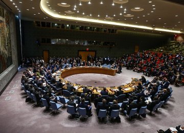 A session of the UN Security Council