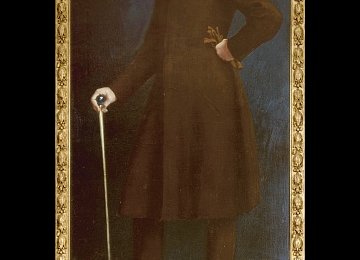 Portrait of Oscar Wilde painted by Robert Harper Pennington (1881)