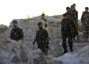 Syrian Army forces in Aleppo